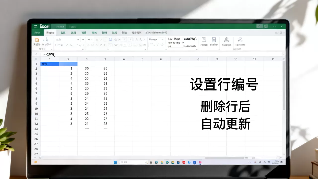 Excel怎么快速设置行编号,删除行后序号怎么自动更新? Excel怎么快速设置行编号,删除行后序号怎么自动更新?