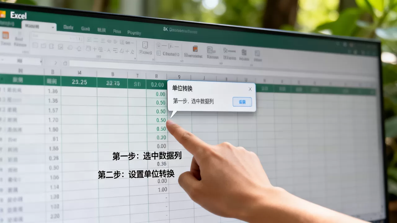 Excel怎么修改数据单位，Excel表格数值单位如何批量转换？