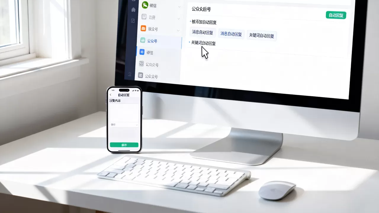 如何设置服务型公众号，微信公众号自动回复怎么设置？