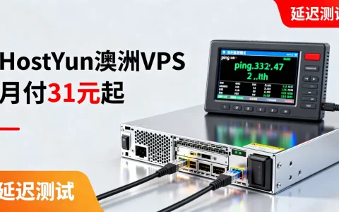 HostYun澳洲VPS月付31元起值得买吗？，延迟低吗？