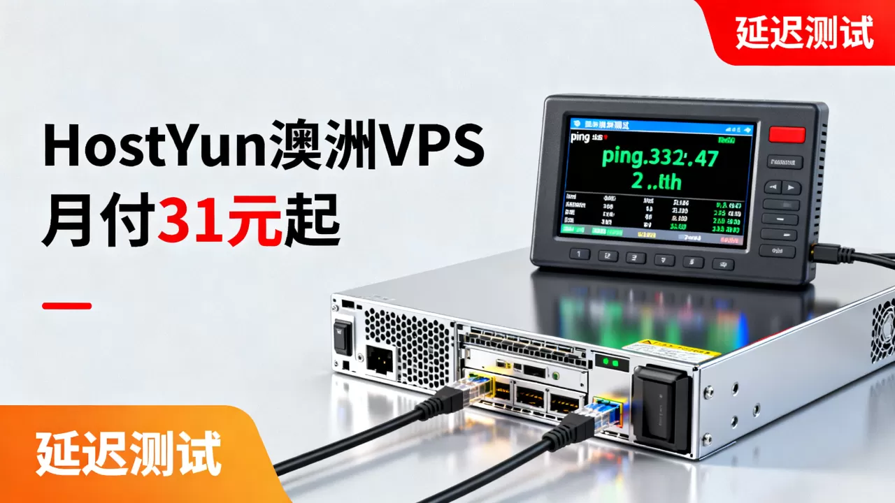 HostYun澳洲VPS月付31元起值得买吗？，延迟低吗？