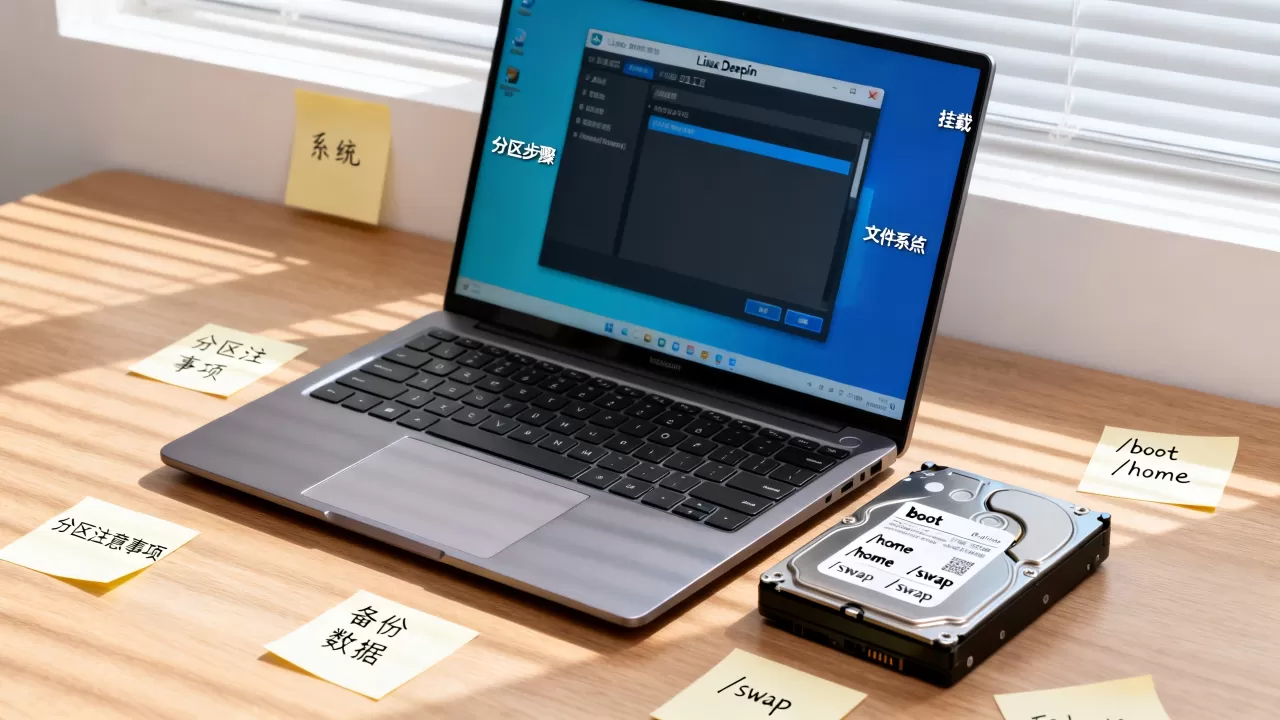 对于Linux Deepin系统的分区问题我们该如何解决？，如何分区