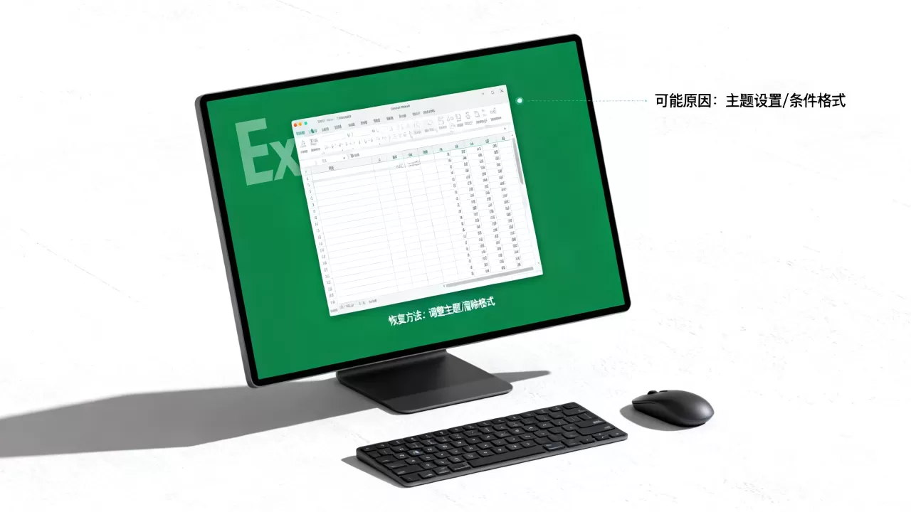 Excel表格背景变成绿色怎么恢复,是什么原因导致的? Excel表格背景变成绿色怎么恢复,是什么原因导致的?