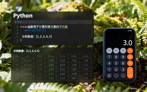 Python mean函数是什么？，怎么用？