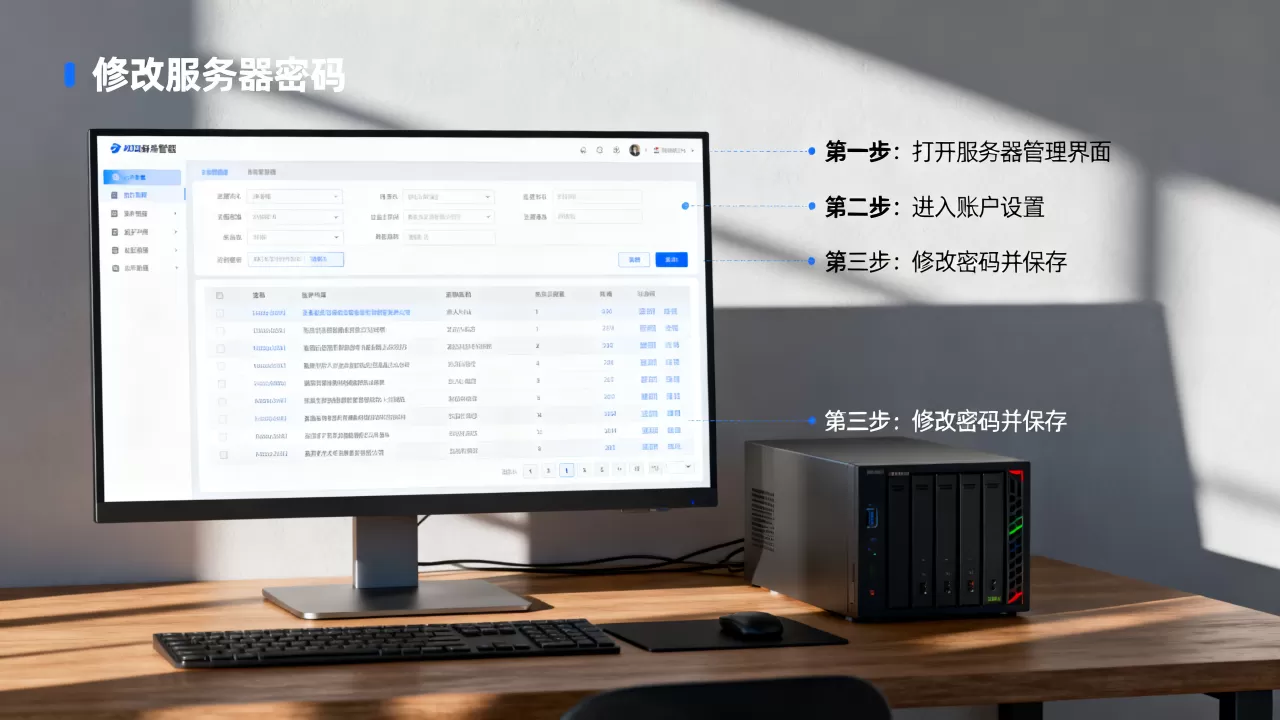 如何修改服务器登陆地址密码？,怎么修改服务器密码