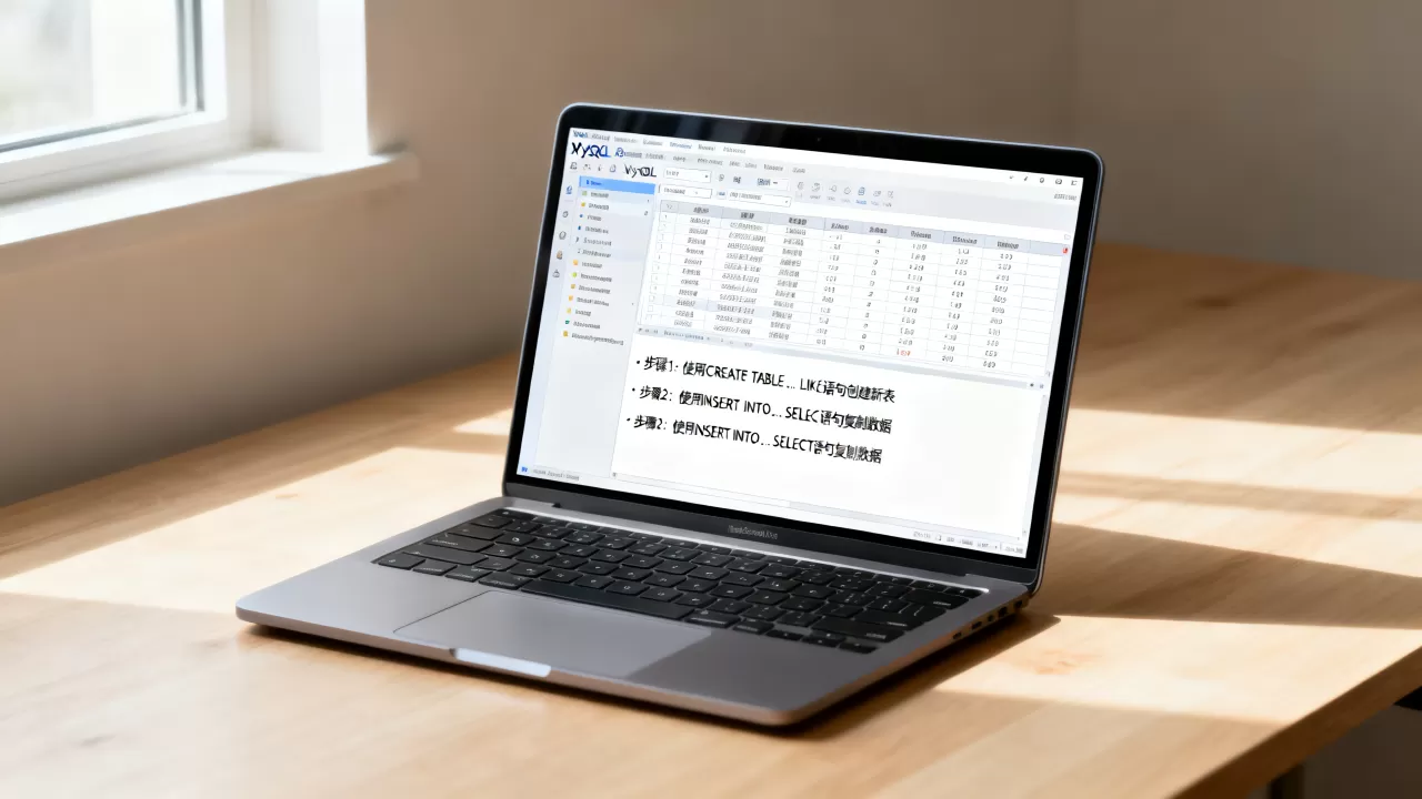 复制一个MySQL数据库表的详细方法是什么？，有哪些步骤