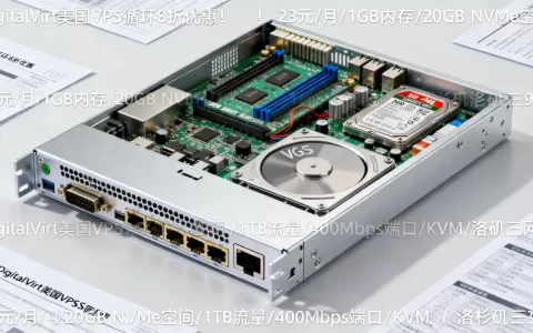 DigitalVirt美国VPS循环8折优惠！23元/月/1GB内存/20GB NVMe空间/1TB流量/400Mbps端口/KVM/洛杉矶三网9929