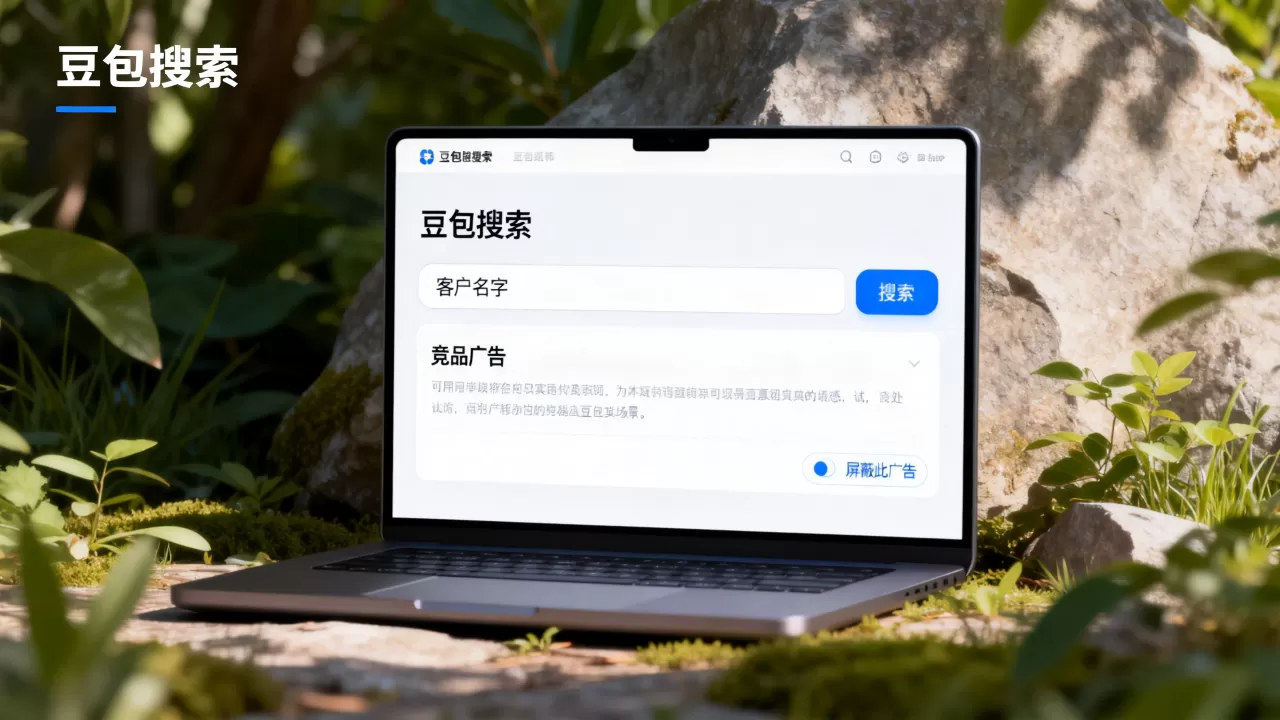 客户在豆包搜名字为何出现竞品广告，怎么屏蔽