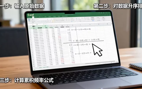 如何计算Excel累积频率？，最常用的方法是什么？
