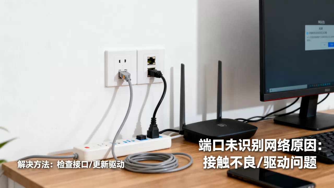 房间端口未识别网络是什么原因？，如何解决？