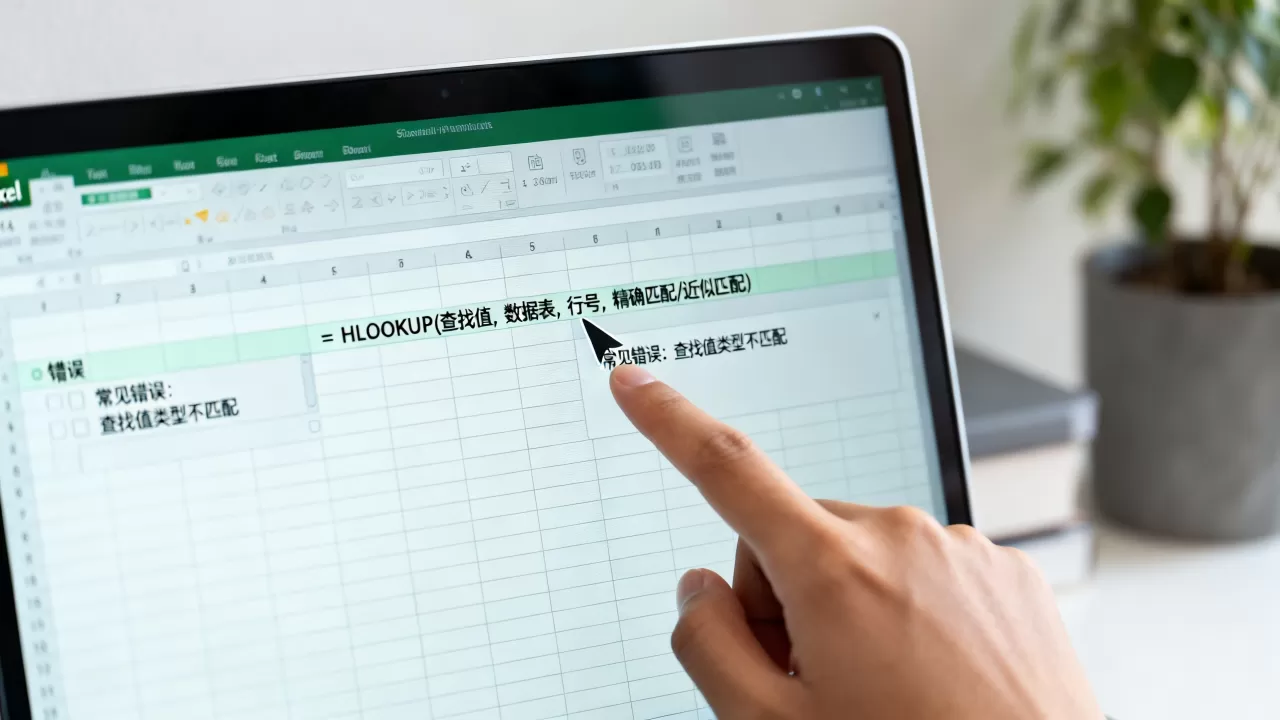 Excel HLOOKUP函数怎么用?,常见错误有哪些? Excel HLOOKUP函数怎么用?,常见错误有哪些?