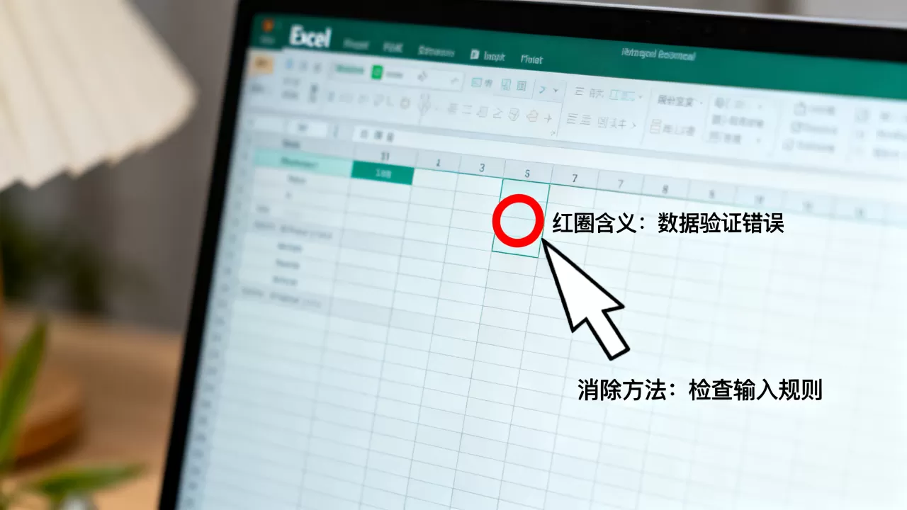 Excel单元格中红圈代表什么含义,怎么消除 Excel单元格中红圈代表什么含义,怎么消除