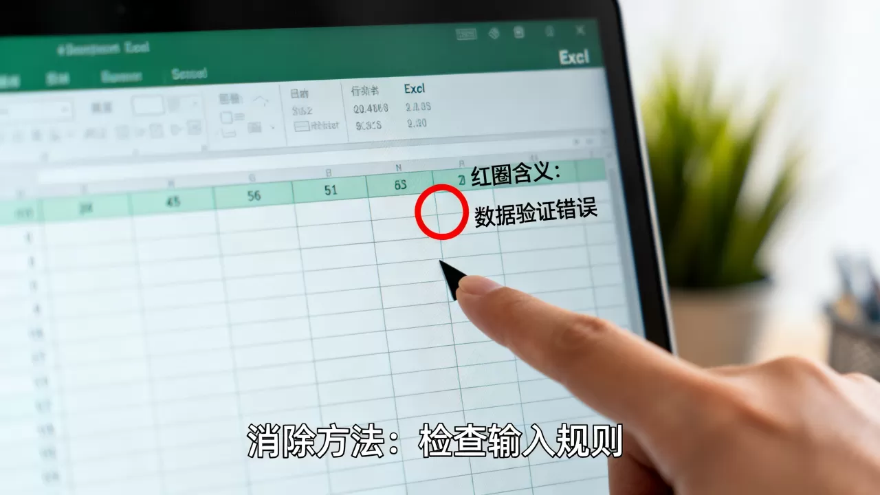 Excel单元格中红圈代表什么含义,怎么消除 Excel单元格中红圈代表什么含义,怎么消除