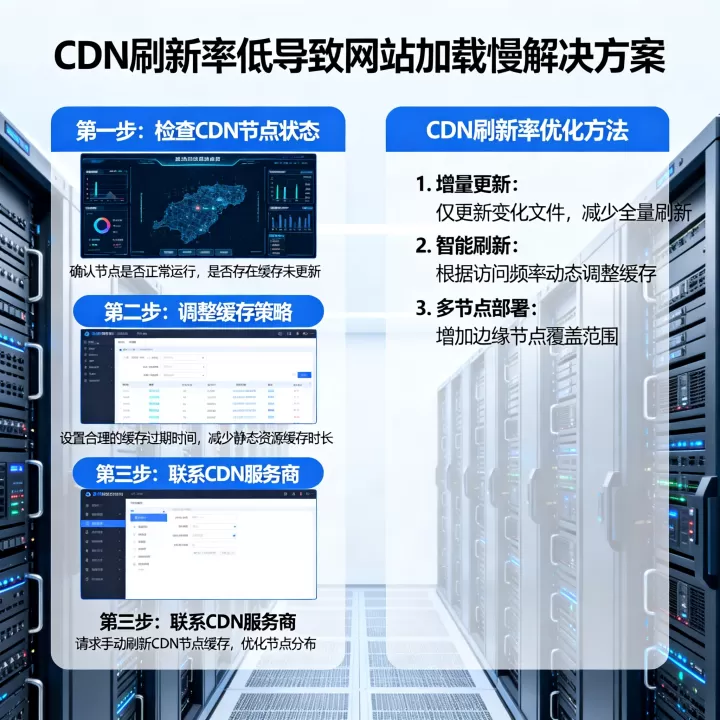 CDN刷新率低导致网站加载慢怎么办?,cdn刷新率如何优化 CDN刷新率低导致网站加载慢怎么办?,cdn刷新率如何优化
