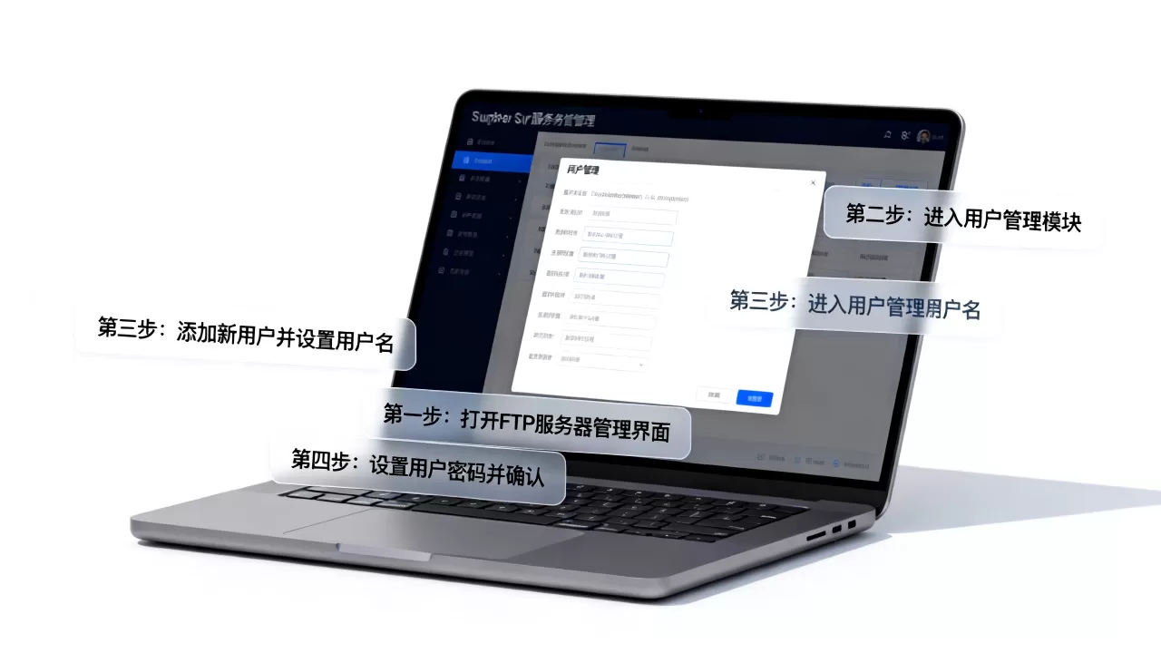 FTP服务器如何设置用户名和密码，有哪些步骤