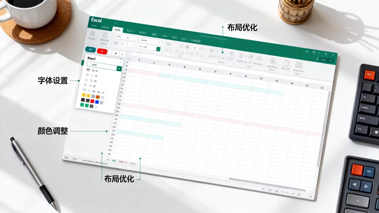 如何优化Excel设计界面，有哪些设置方法？