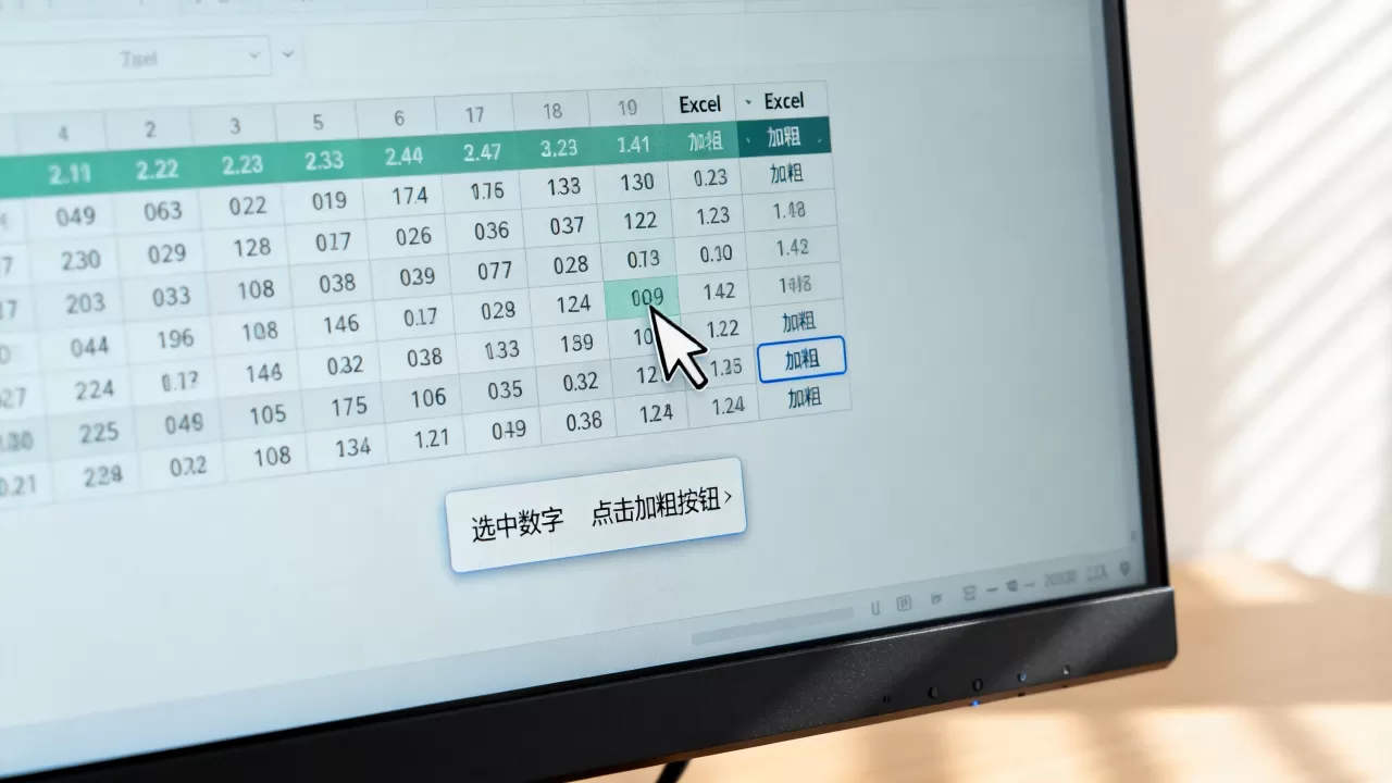 excel数字加粗怎么设置,为什么数字加粗后没反应 excel数字加粗怎么设置,为什么数字加粗后没反应