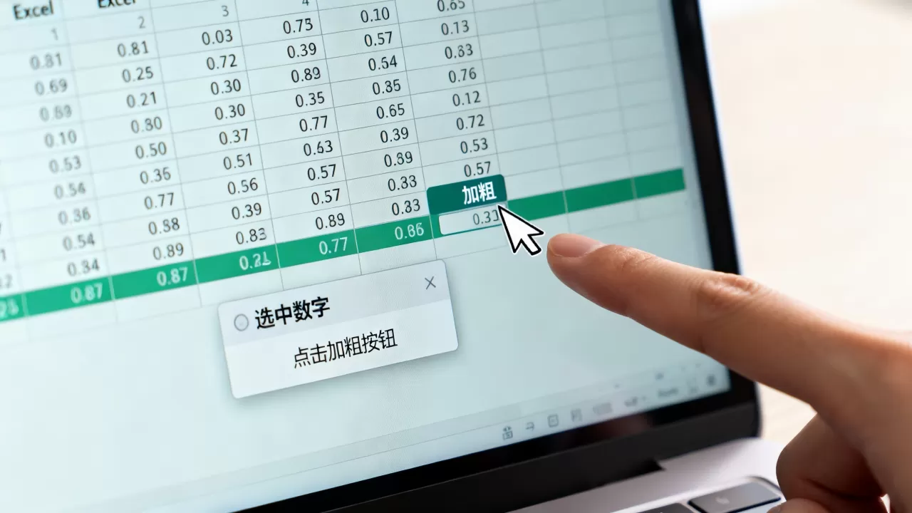 excel数字加粗怎么设置,为什么数字加粗后没反应 excel数字加粗怎么设置,为什么数字加粗后没反应