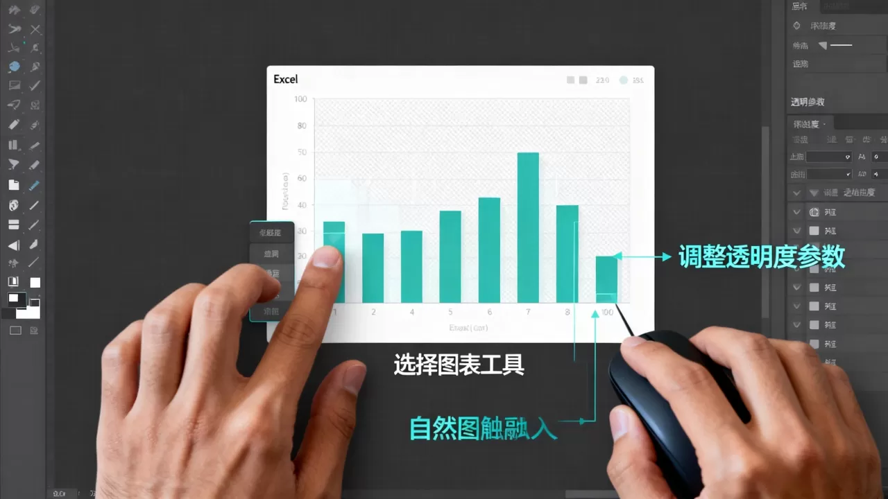 如何让Excel图表背景透明,透明度怎么调整 如何让Excel图表背景透明,透明度怎么调整