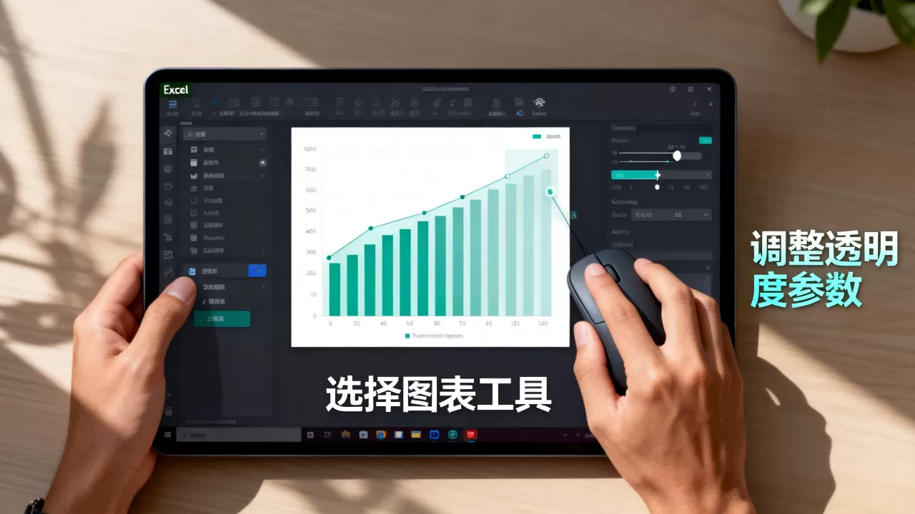 如何让Excel图表背景透明,透明度怎么调整 如何让Excel图表背景透明,透明度怎么调整