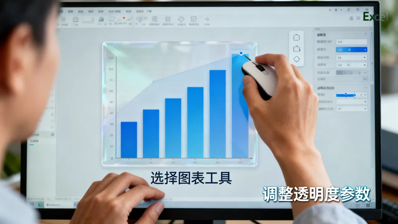 如何让Excel图表背景透明,透明度怎么调整 如何让Excel图表背景透明,透明度怎么调整
