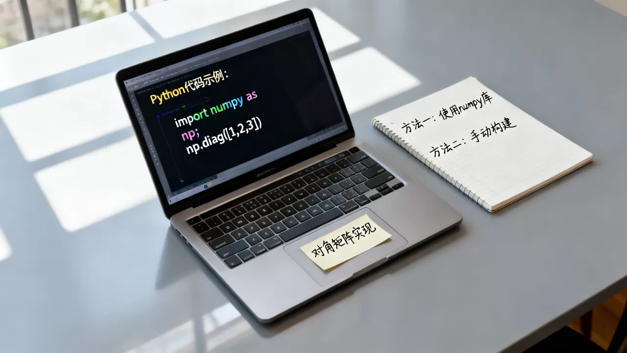 Python如何实现对角矩阵,有哪些方法? Python如何实现对角矩阵,有哪些方法?