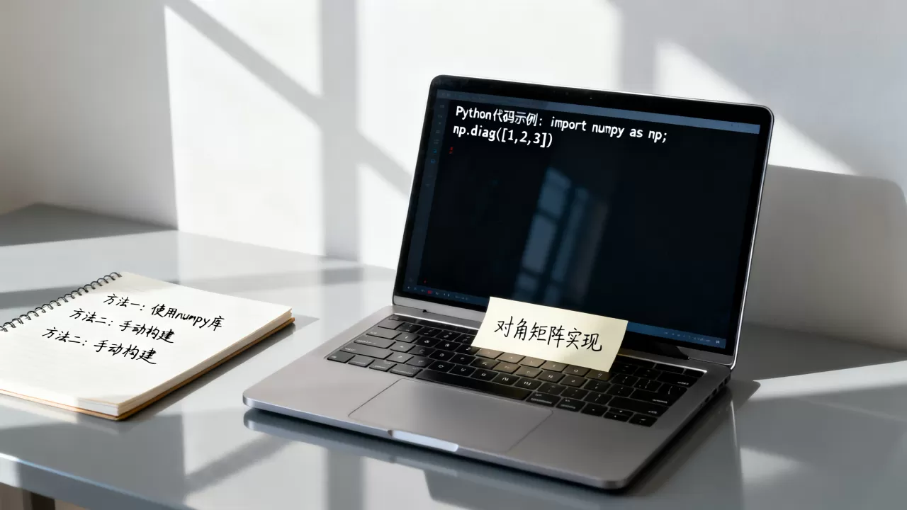 Python如何实现对角矩阵,有哪些方法? Python如何实现对角矩阵,有哪些方法?