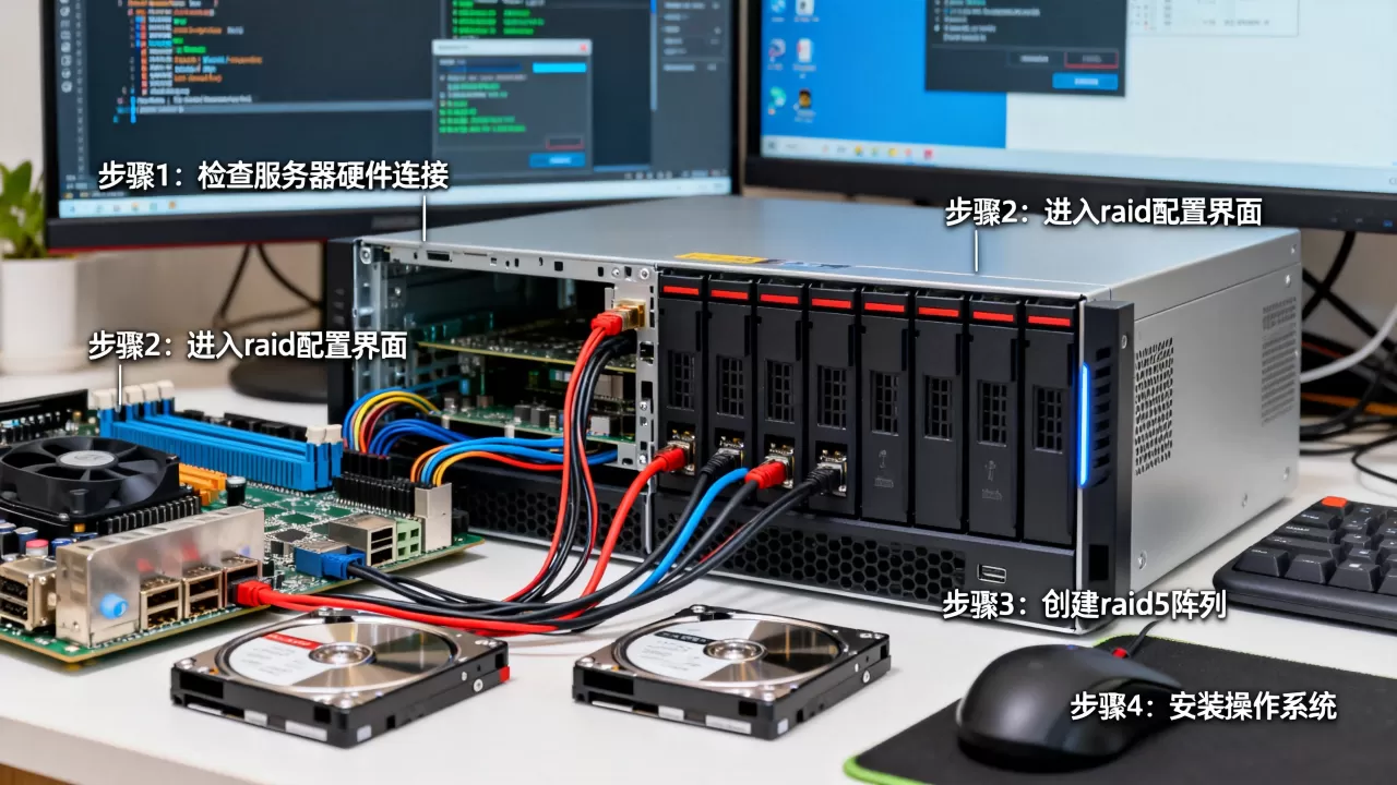 服务器做raid5装系统怎么操作,步骤有哪些? 服务器做raid5装系统怎么操作,步骤有哪些?