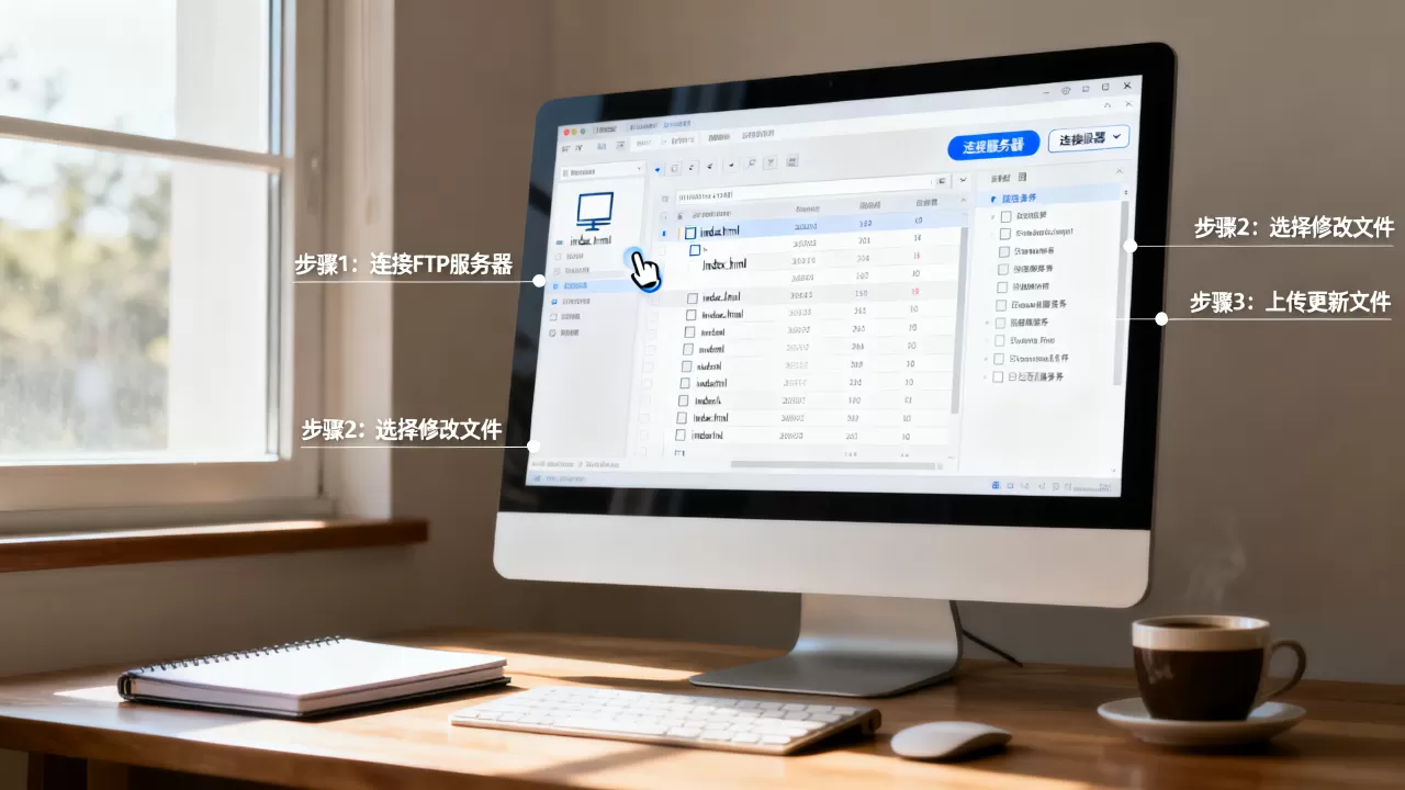 FTP服务器如何修改网页?,操作步骤有哪些? FTP服务器如何修改网页?,操作步骤有哪些?