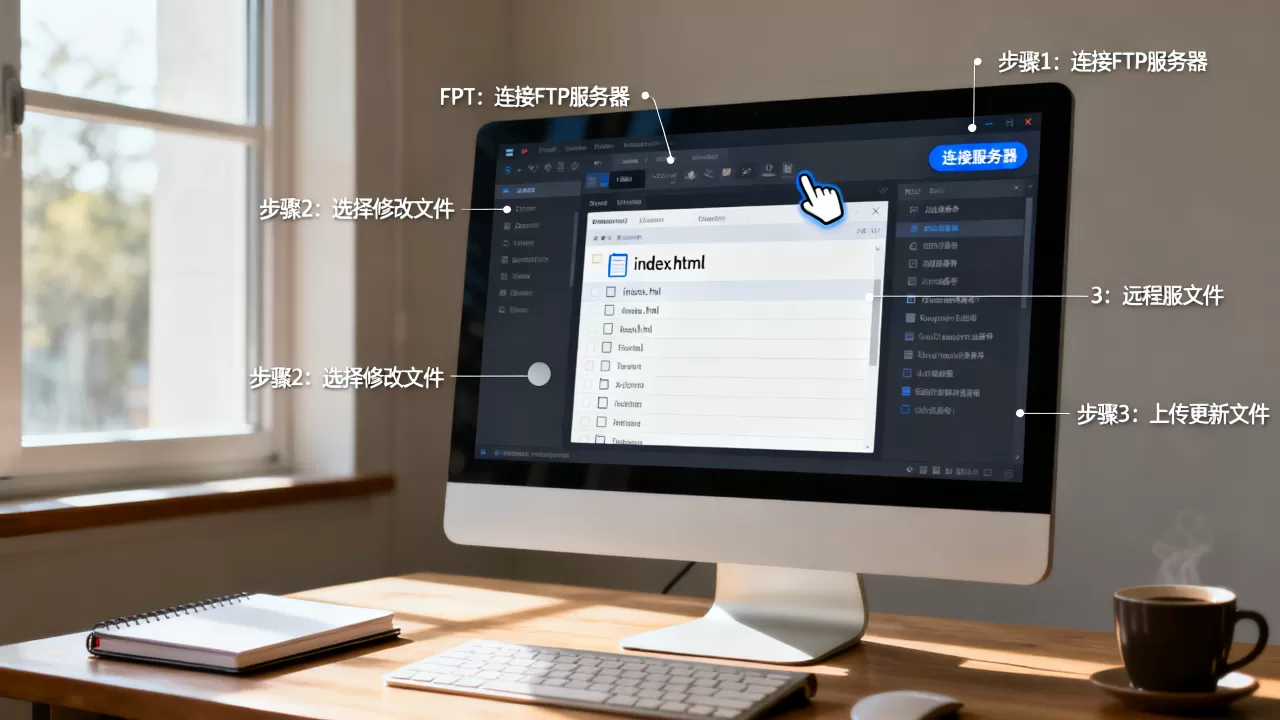 FTP服务器如何修改网页?,操作步骤有哪些? FTP服务器如何修改网页?,操作步骤有哪些?