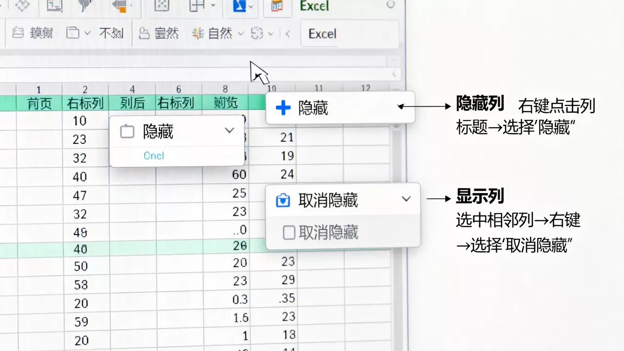 Excel列怎么隐藏和显示,有哪些技巧? Excel列怎么隐藏和显示,有哪些技巧?