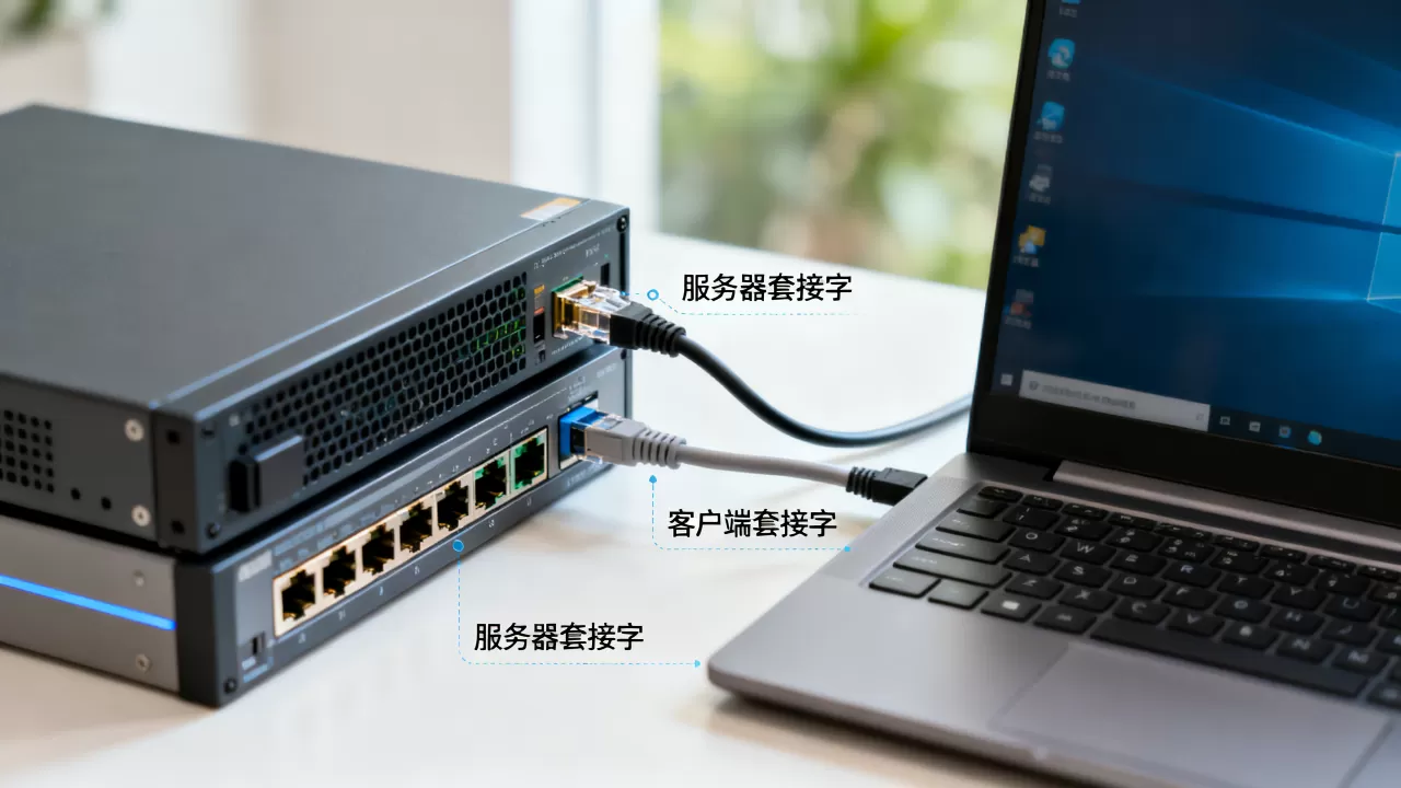 服务器与客户端各有套接字吗,是什么意思? 服务器与客户端各有套接字吗,是什么意思?
