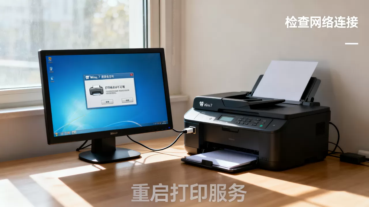 为什么Win7系统打印机服务器不可用?,怎么办 为什么Win7系统打印机服务器不可用?,怎么办
