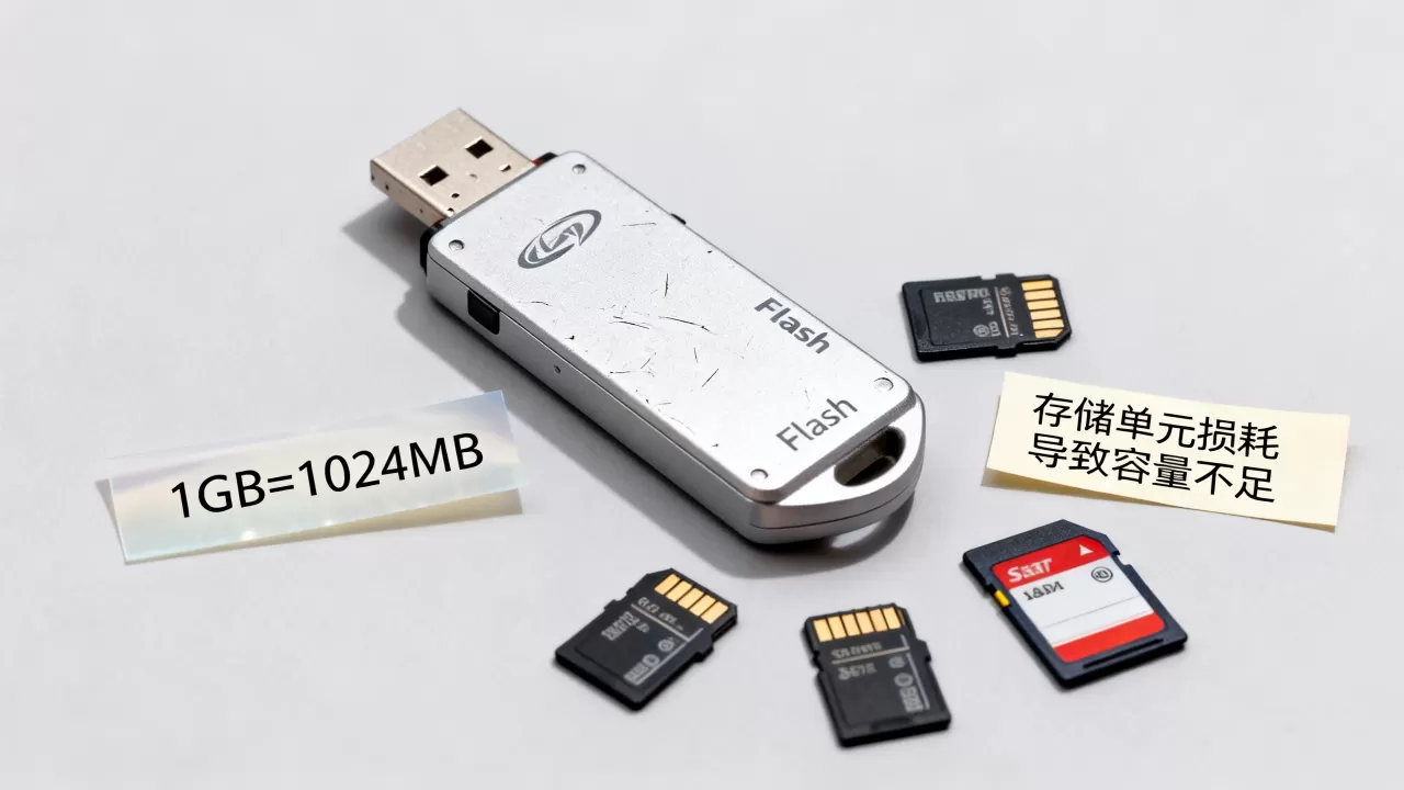 flash存储器容量怎么算?,为什么容量不足? flash存储器容量怎么算?,为什么容量不足?