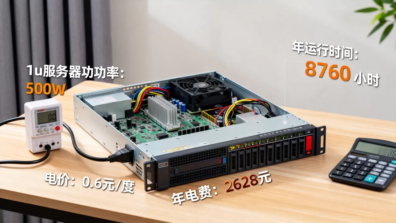 1u服务器一年耗电多少钱?,服务器电费怎么算? 1u服务器一年耗电多少钱?,服务器电费怎么算?