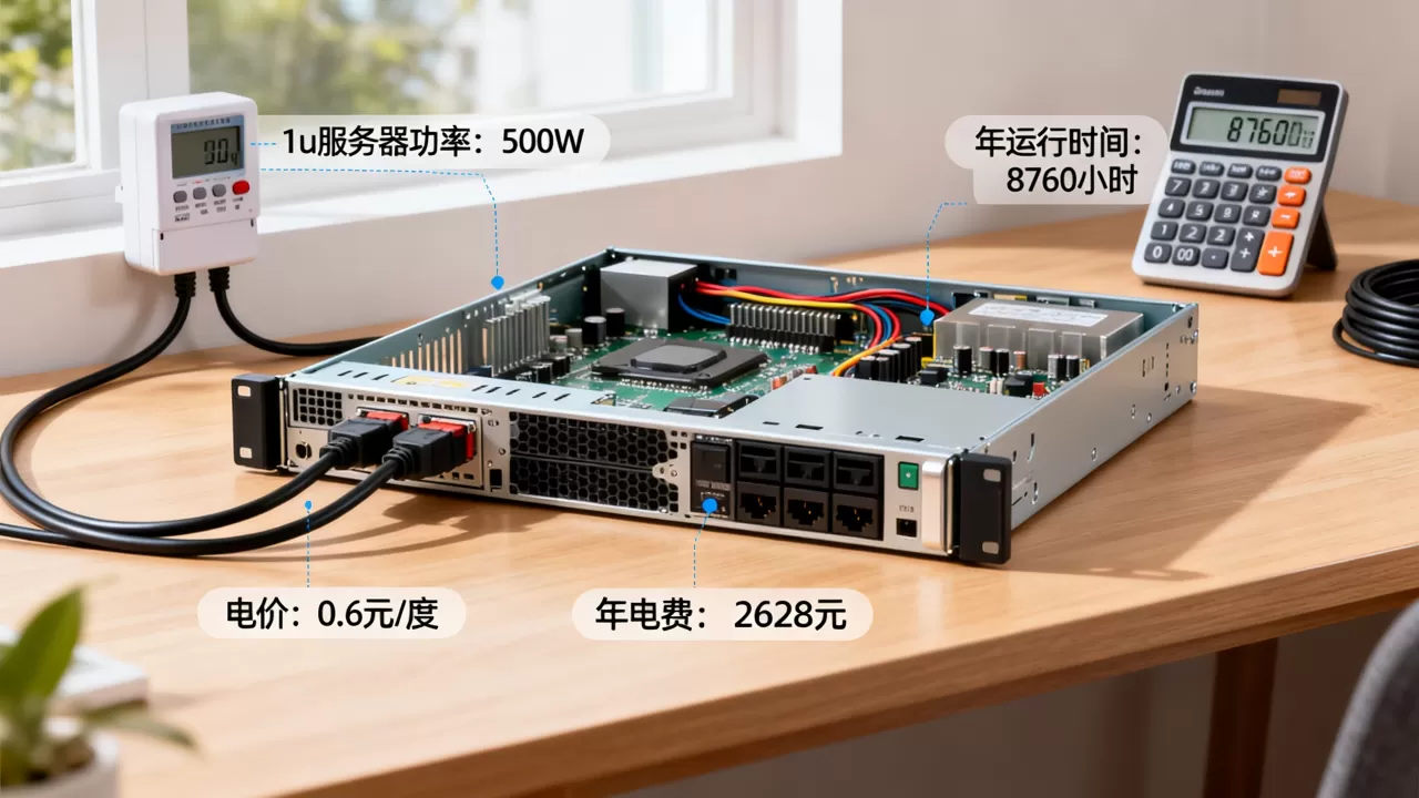1u服务器一年耗电多少钱?,服务器电费怎么算? 1u服务器一年耗电多少钱?,服务器电费怎么算?