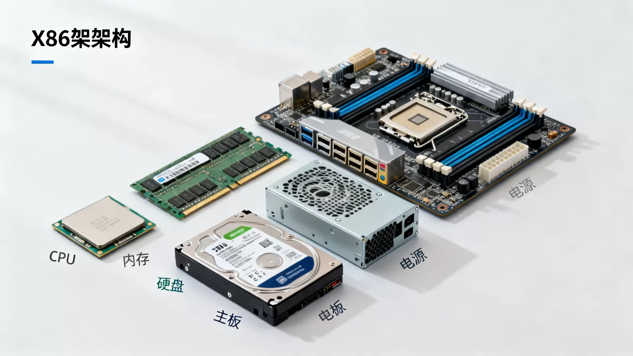 X86架构服务器由哪些硬件组成,配置怎么选 X86架构服务器由哪些硬件组成,配置怎么选
