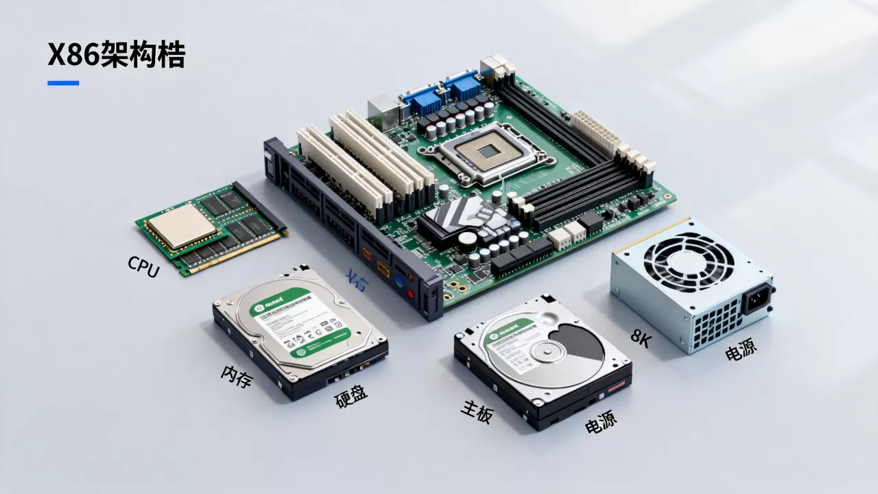 X86架构服务器由哪些硬件组成,配置怎么选 X86架构服务器由哪些硬件组成,配置怎么选