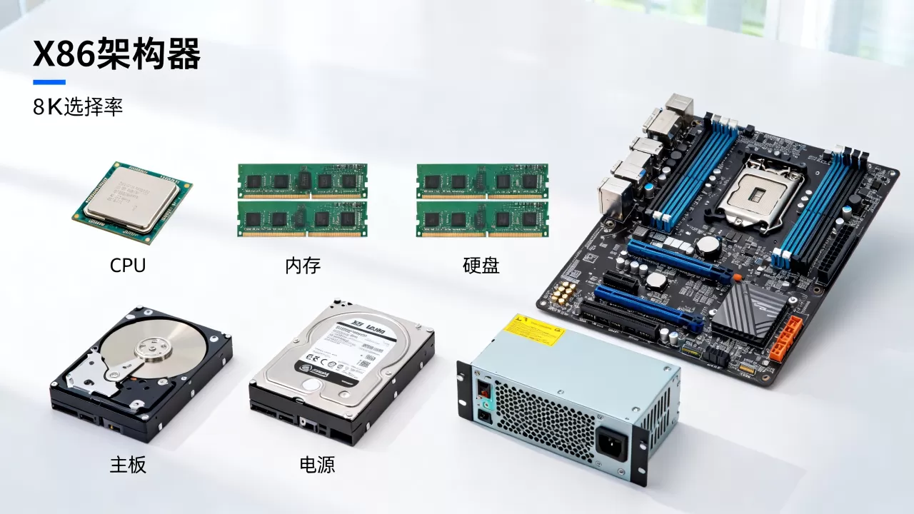 X86架构服务器由哪些硬件组成,配置怎么选 X86架构服务器由哪些硬件组成,配置怎么选