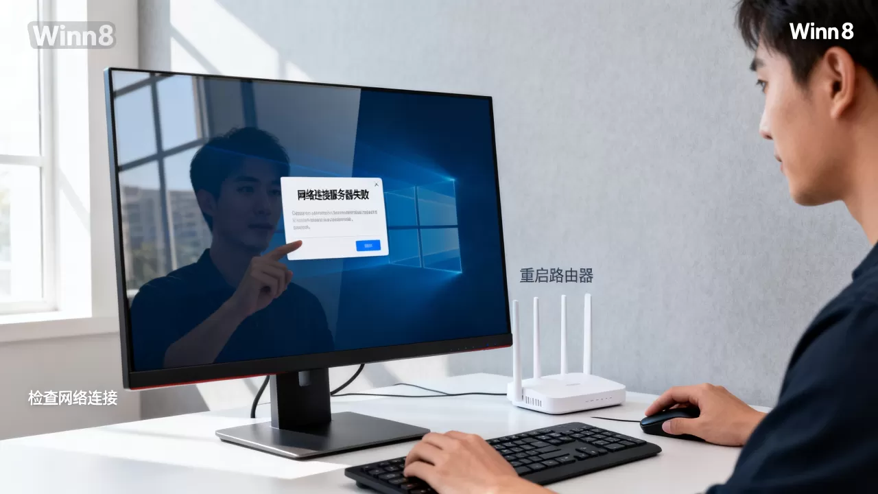 Win8界面网络连接服务器失败怎么办,网络连接怎么解决 Win8界面网络连接服务器失败怎么办,网络连接怎么解决