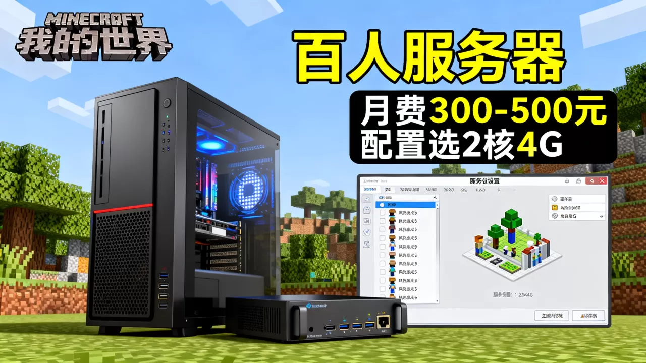 我的世界百人服务器一个月多少钱?,怎么选服务器 我的世界百人服务器一个月多少钱?,怎么选服务器
