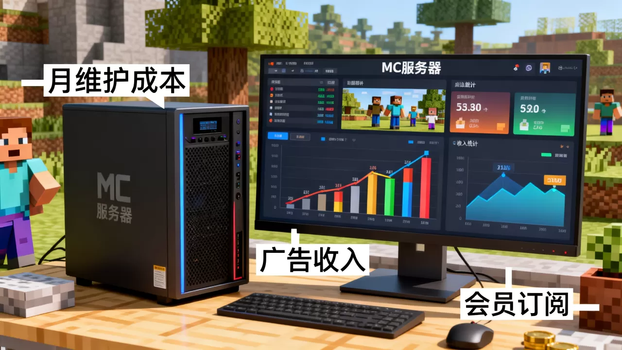 MC服务器一个月到底能赚多少钱?,怎么赚钱 MC服务器一个月到底能赚多少钱?,怎么赚钱