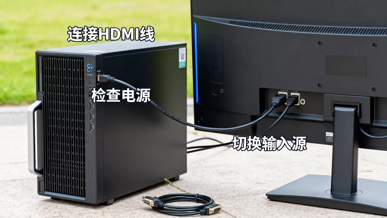 服务器主机如何连接显示屏,显示屏无信号怎么办? 服务器主机如何连接显示屏,显示屏无信号怎么办?
