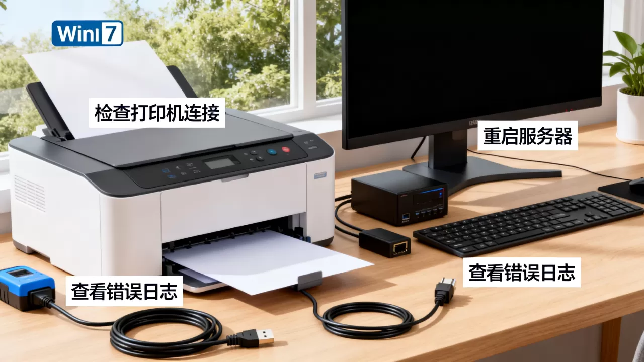 win7打印机服务器错误怎么解决?,怎么回事 win7打印机服务器错误怎么解决?,怎么回事