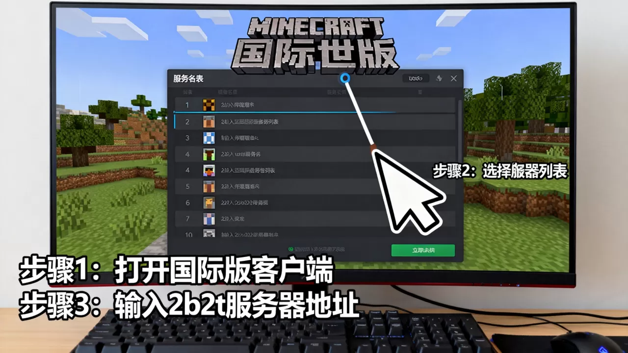 我的世界国际版如何进2b2t服务器?,2b2t服务器怎么进? 我的世界国际版如何进2b2t服务器?,2b2t服务器怎么进?