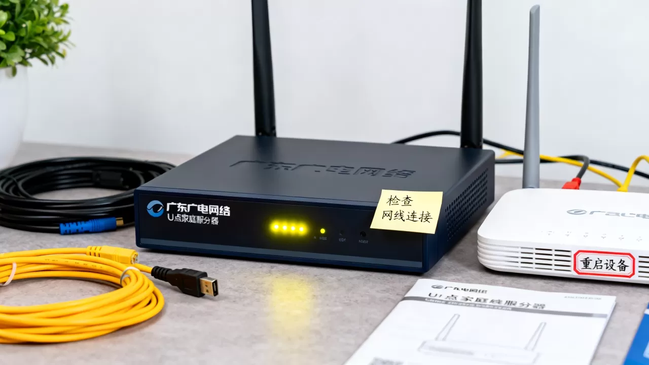 广东广电网络u点家庭服务器亮黄灯怎么解决,原因是什么 广东广电网络u点家庭服务器亮黄灯怎么解决,原因是什么