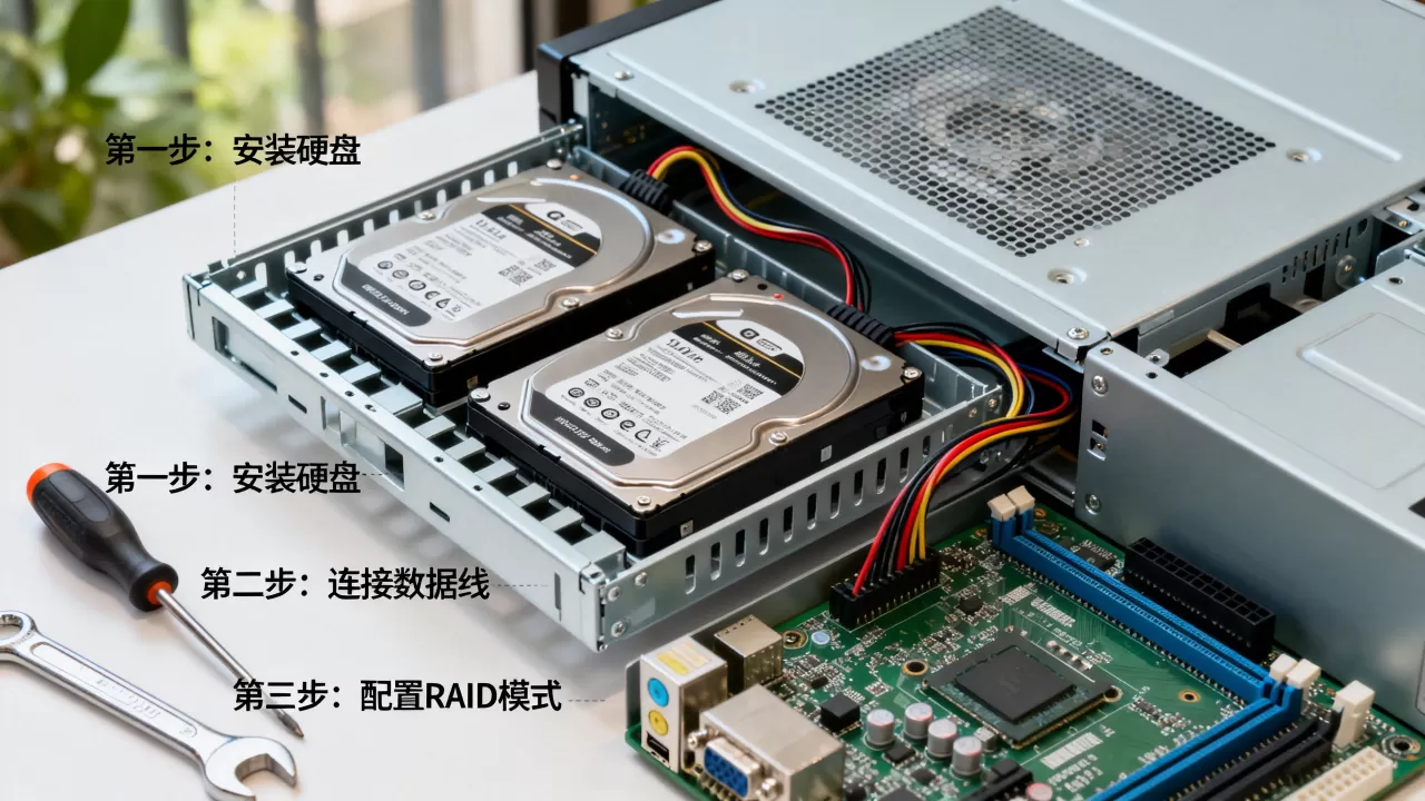 如何配置服务器双硬盘RAID,有哪些步骤? 如何配置服务器双硬盘RAID,有哪些步骤?