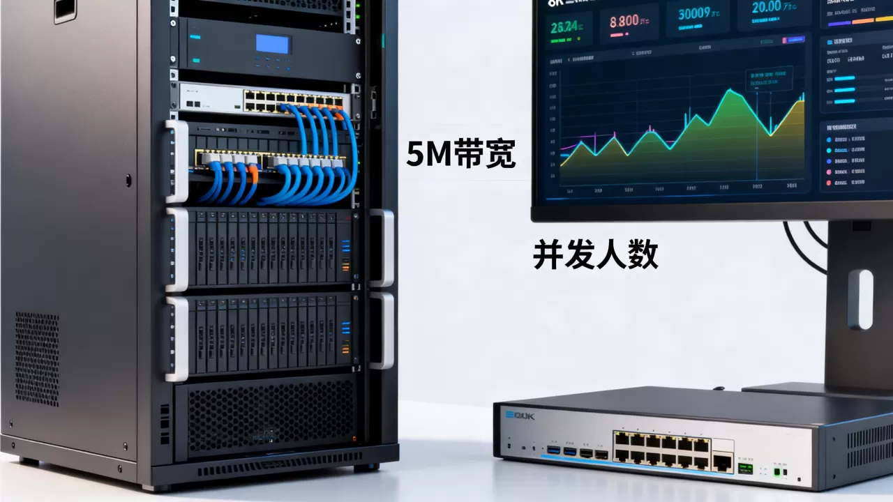 服务器5m带宽一秒同时进多少人?,够用吗 服务器5m带宽一秒同时进多少人?,够用吗
