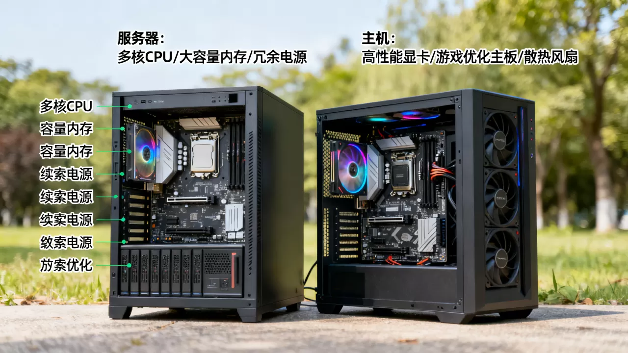 服务器电脑和主机配置有什么区别?,哪个品牌好 服务器电脑和主机配置有什么区别?,哪个品牌好