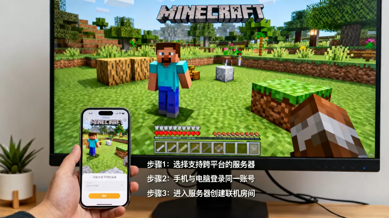 我的世界哪些服务器可以手游端游联机,怎么联机 我的世界哪些服务器可以手游端游联机,怎么联机
